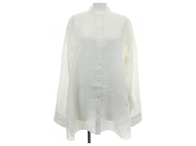 Theory Seidenhemd Beige