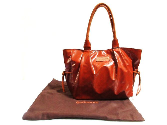 Autre Marque Sac cabas en cuir GHERARDINI SOFTY Marron Orange