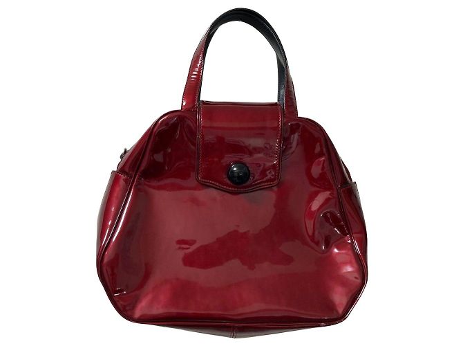 Bolsa de couro envernizado MARC JACOBS Marrom