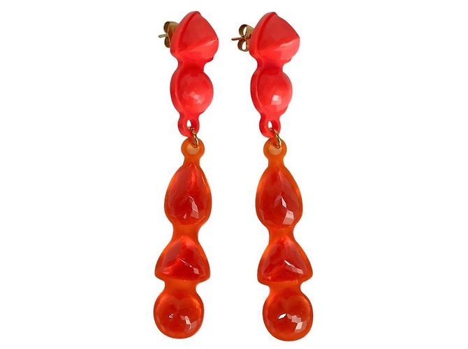 Autre Marque CORSARI Drop Earrings Orange