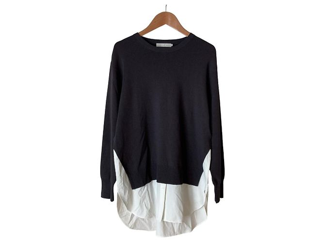 Autre Marque icb Crosscombination Knit Pullover Brown