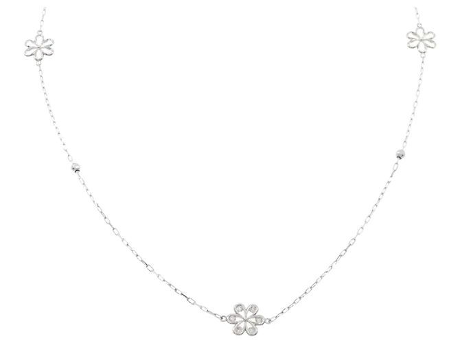 Autre Marque Collana in platino Pt900/Pt850 e diamanti Argento