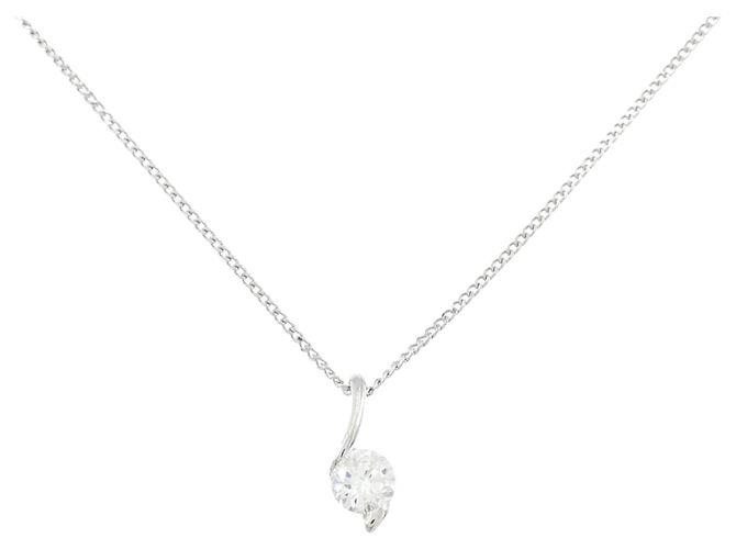 Autre Marque Colar de platina PT850 com diamantes Prata
