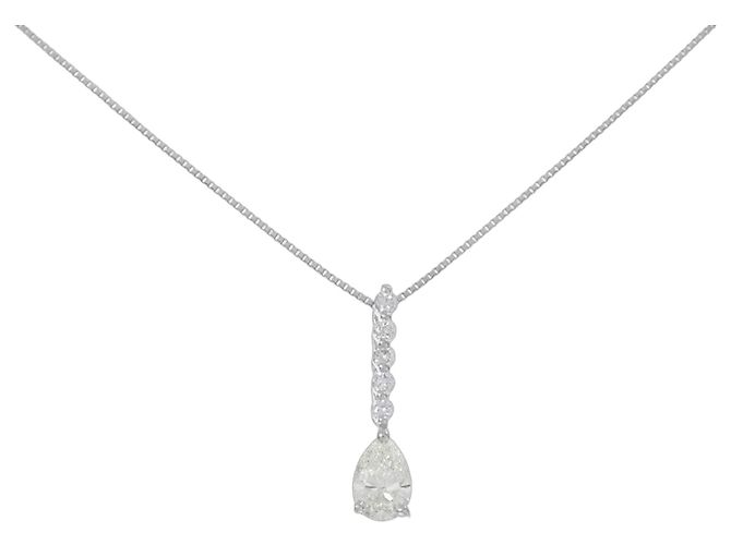 Autre Marque Collana in diamanti Pt900 Pt850 Argento