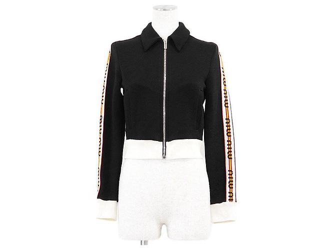 Giacca cropped in jersey Miu Miu
Giacca in cotone e poliammide Nero
