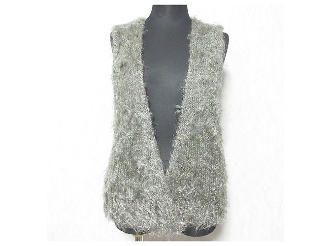 Autre Marque BRILL Strickweste Braun Metallisch