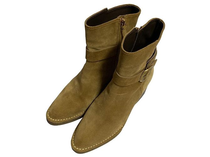 Bottines en daim Tod's Beige