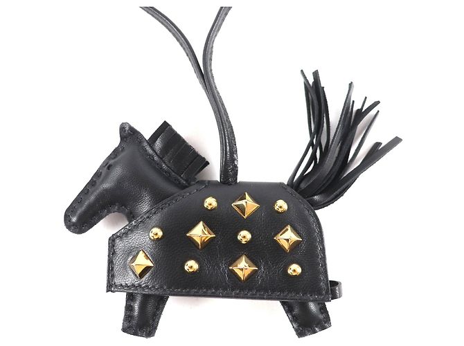 Hermès Rodeo PM Anyo Miro Bag Charm Nero