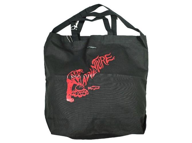 Autre Marque Engineered Garments Carry All Tote Borsa Tote in cotone 2 vie Nero Rosso