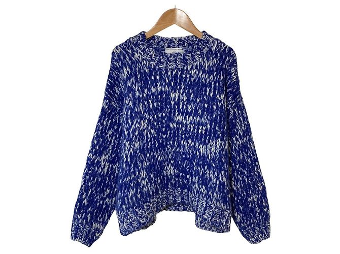 Autre Marque TRICOTS JEAN MARC MARCEL Strickpullover aus Mohair-Mischung Blau