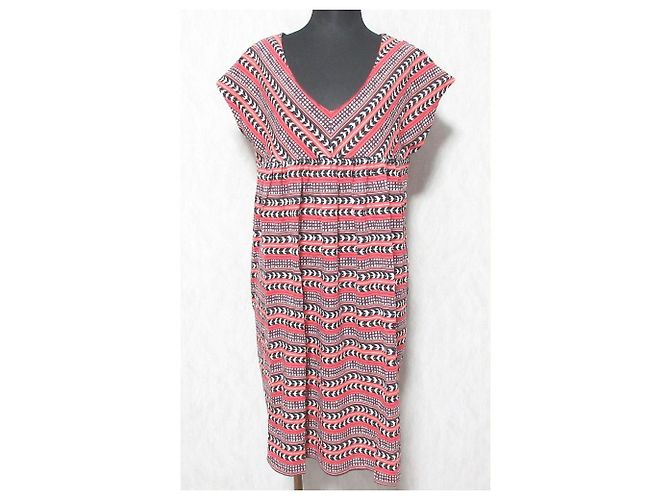Autre Marque Vestido sem mangas com decote em V marble SUD Marrom