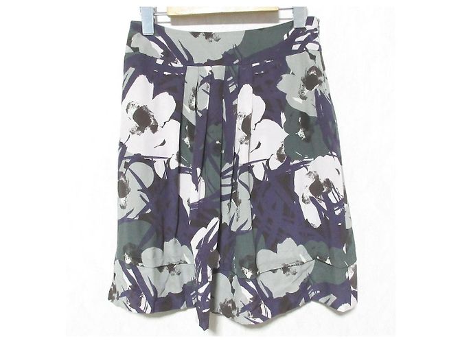 Max Mara Studio Silk Skirt Purple