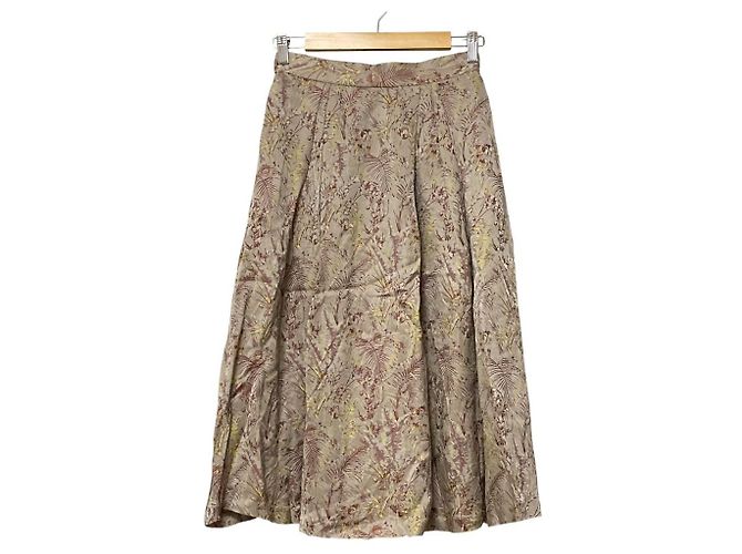 Autre Marque Gonna Jacquard Strawberry Fields Beige