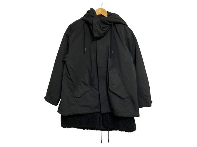 Autre Marque THE RERACS Boa Liner Mods Coat Nero