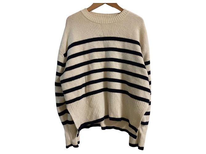 Autre Marque Arpege story Strickpullover aus Kaschmir-Mischung Beige Roh