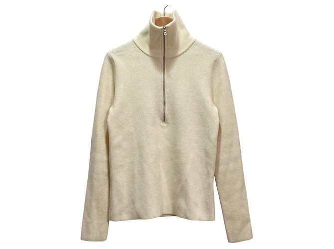 Autre Marque Noble Drivers Zip Knit Weiß