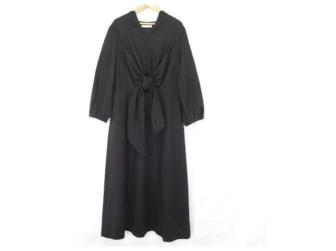 Autre Marque ASTRAET TIE Wollkleid Schwarz