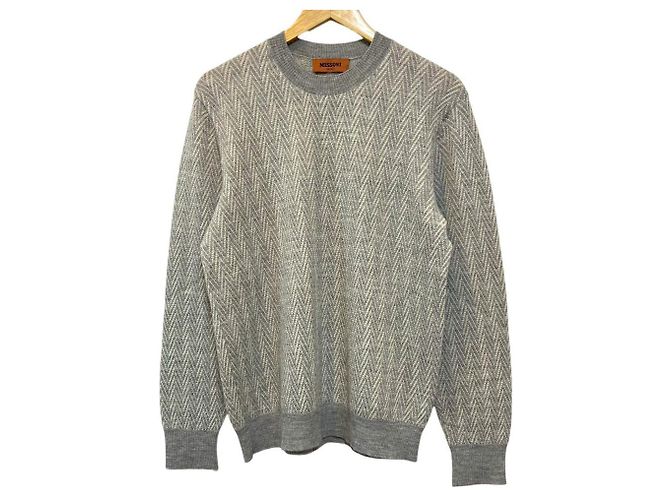 Camisola de malha Chevron Missoni Marrom