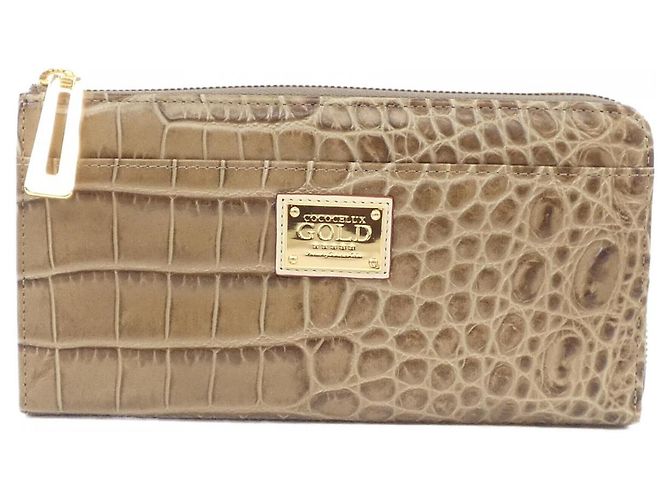 Autre Marque Cartera larga COCOCELUX GOLD Castaño