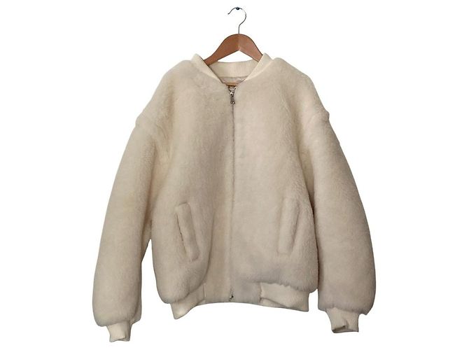 Autre Marque Veste Boa LiLiRena Blanc