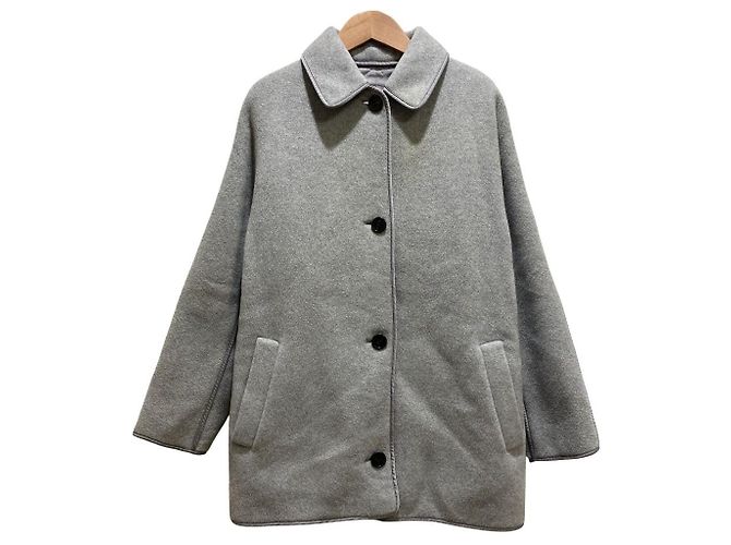 Abrigo reversible Theory Project WOOL DOUBLE Castaño