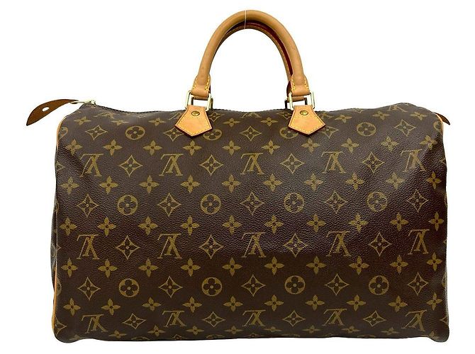 Bolsa Boston Louis Vuitton Speedy Monogram Marrom