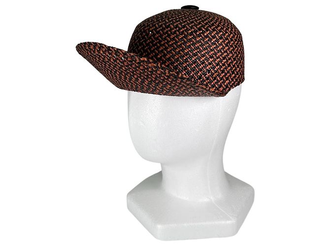 Hermès Cap Tanzanian Serie Button Straw Hat Multiple colors
