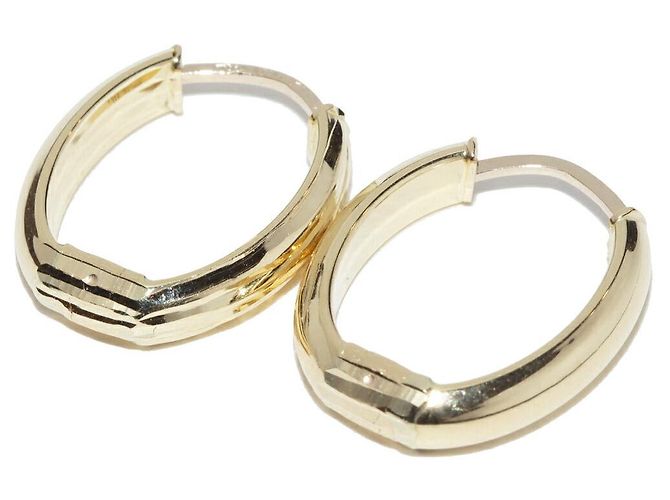 Autre Marque Pendientes Au750 Dorado