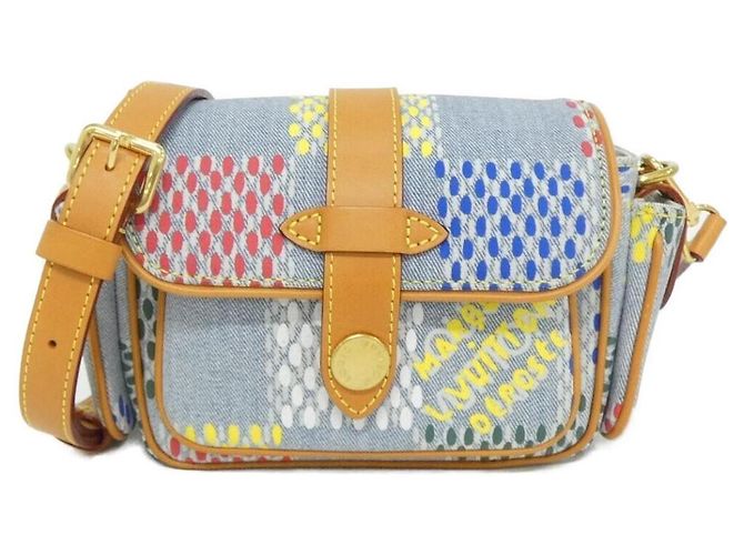 Bolsa de Ombro Louis Vuitton LV Burst Damier Denim Multicor