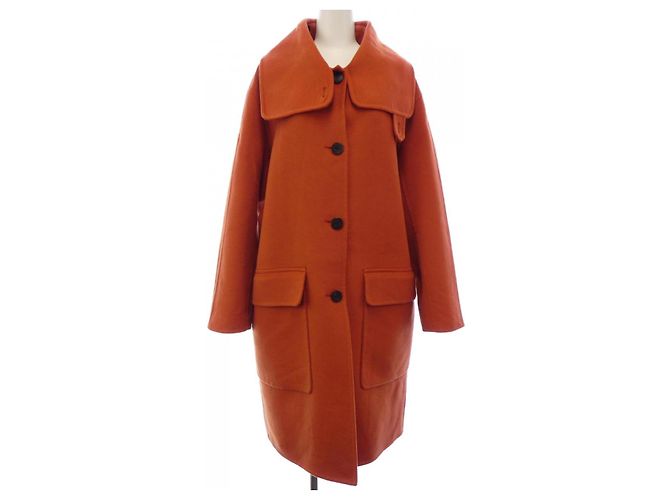 Hermès Hermes Kaschmir Mantel 36 Rot
