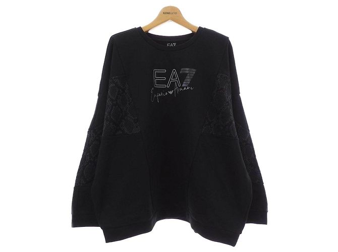 Autre Marque Emporio Armani EA7 Sweatshirt Schwarz