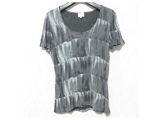 Camiseta de algodón estampada Armani Collezioni Castaño