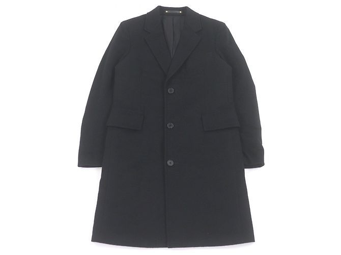 Paul Smith Chester 100% Cashmere Coat Black