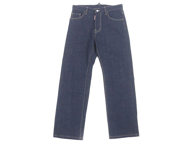 DSQUARED2 Denim Cotton Pants Blue