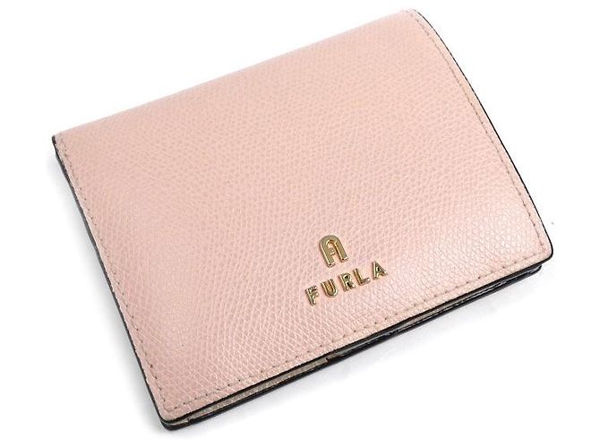 Furla Camelia S Leather Bifold Wallet Pink