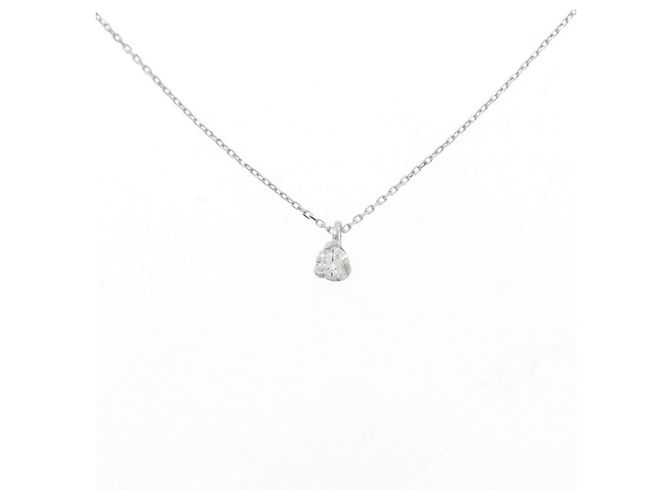 Autre Marque Collar de diamantes PT900 PT850 Plata