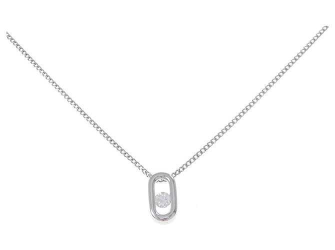 Autre Marque Collana di diamanti Pt900/Pt850 Argento