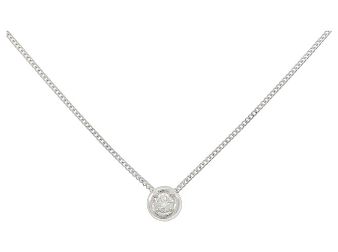 Autre Marque Collar de diamantes Pt900 Pt850 Plata