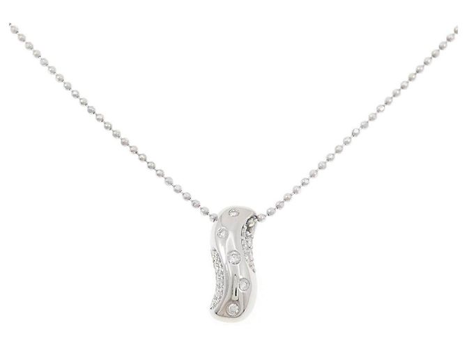 Autre Marque Diamantenhalskette Pt900/Pt850 Silber