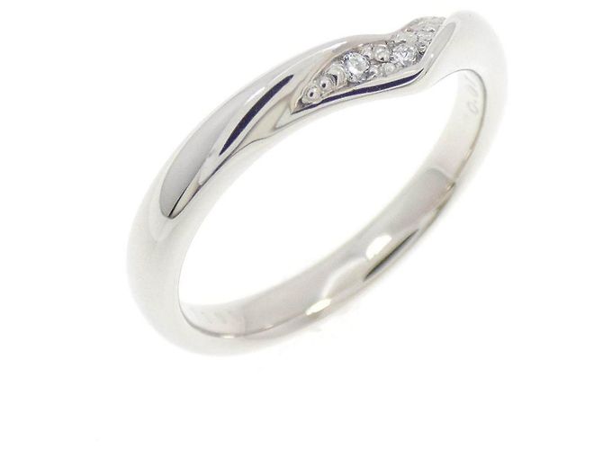 Autre Marque Anello in Pt900 con diamanti Argento