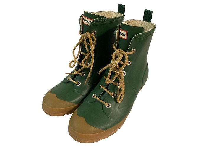 Autre Marque Bottes courtes en caoutchouc Hunter Vert