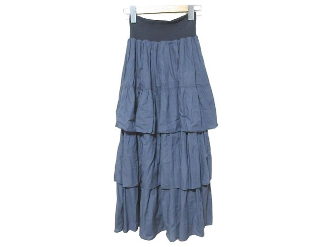 Autre Marque Saia Longa com Camadas MONILE Azul Azul marinho