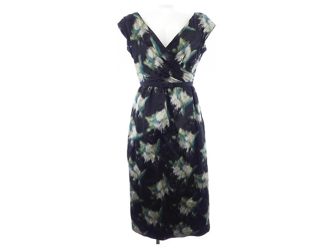 Autre Marque Christian Dior Kleid Schwarz Grün