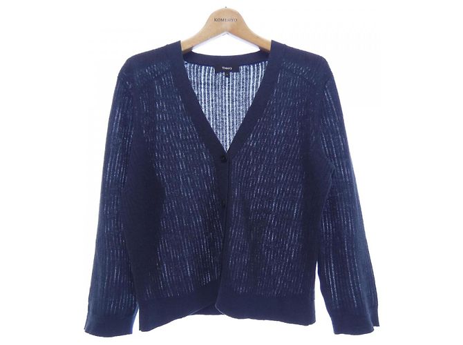 Theory Wool Cardigan Blue