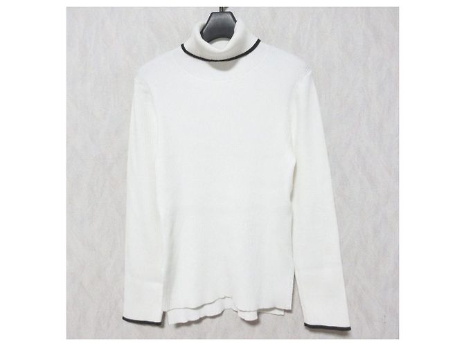 Autre Marque Jusglitty Simple Rib Knit Branco