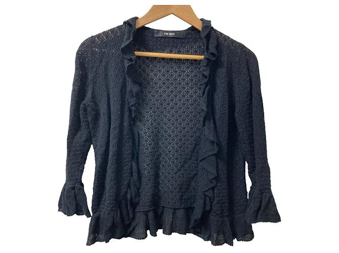 Autre Marque PINK HOUSE Open Front Frill Knit Jacket