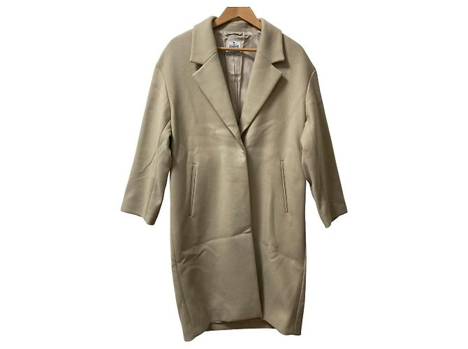 Autre Marque Abrigo BEAUTY&YOUTH HAMILTON WOOL MIX Beige