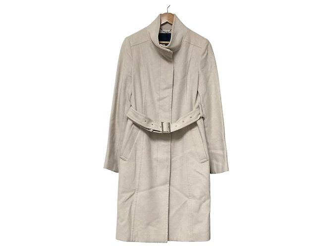Autre Marque UNTITLED Angora Wool Long Coat Beige