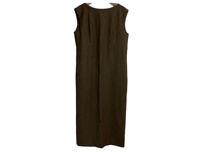 Autre Marque Ärmelloses langes Kleid BOSCH Grün Khaki