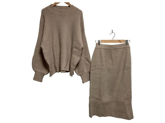 Autre Marque Conjunto 2way de malha Apuweiser-riche Bege